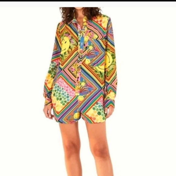 Farm Rio Smiley Romper - Picture 6 of 7